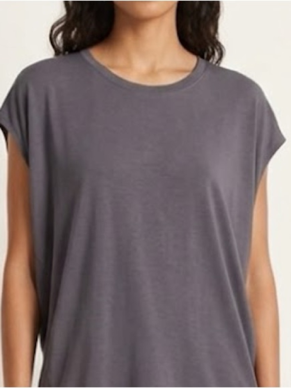Vince Blue Gray Muscle Tee Large